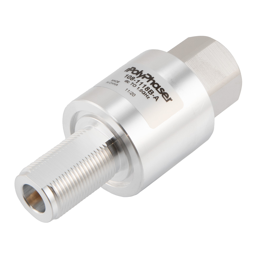 Type N F M Bulkhead Coaxial Rf Surge Protector Dc 1 0ghz Dc Pass 60v 100w 4ka Gas Tube