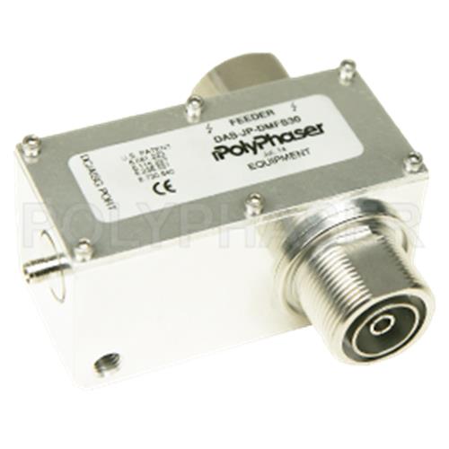 7/16 M/F Bulkhead Coaxial RF Surge Protector, 698MHz - 2.7