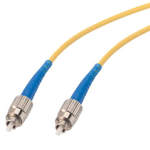 Auto Rudyard Kipling unidad Fiber Optic Patch Cord Simplex FC to FC Single Mode Fiber, OFNR,Yellow  2.0mm jacket, 5m