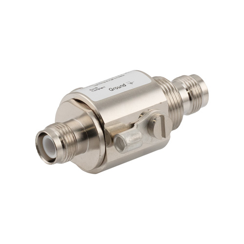 RF Surge Protector SPD, Reverse Polarity TNC F/F, DC 6GHz, 60 V Max