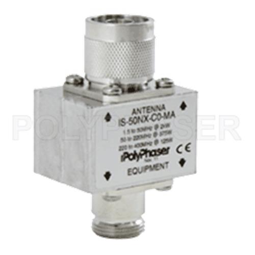 N Male PolyPhaser IS-B50LN-C0-MA Lighting Protection 1.5 to 700 MHz N Female
