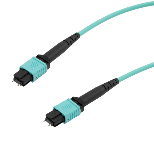 MPO Patch Cable male-male, 8 fiber,Type B,OM3 50/125um