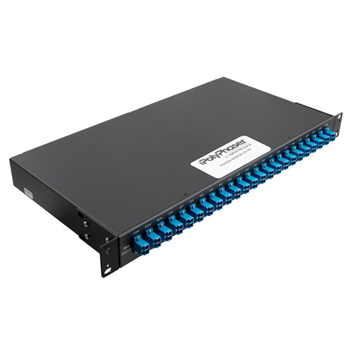 Passive DWDM, 1 RU 19" Mux & DeMux, 20 Ch w/ 100 GHz spacing, start ch