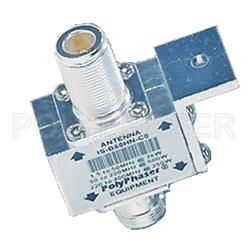 Type N F/F Bulkhead Coaxial RF Surge Protector, 1.5MHz - 700MHz, DC Block, 3kW, 20uJ, 50kA, Blocking Cap, Hole Mount