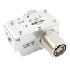 Picture of 7/16 M/F Coaxial RF Surge Protector, 800MHz - 2.5GHz, 300W, IP67, 15 V Max., 500uJ, 20kA, Hybrid, Bracket Down, Hole Mount